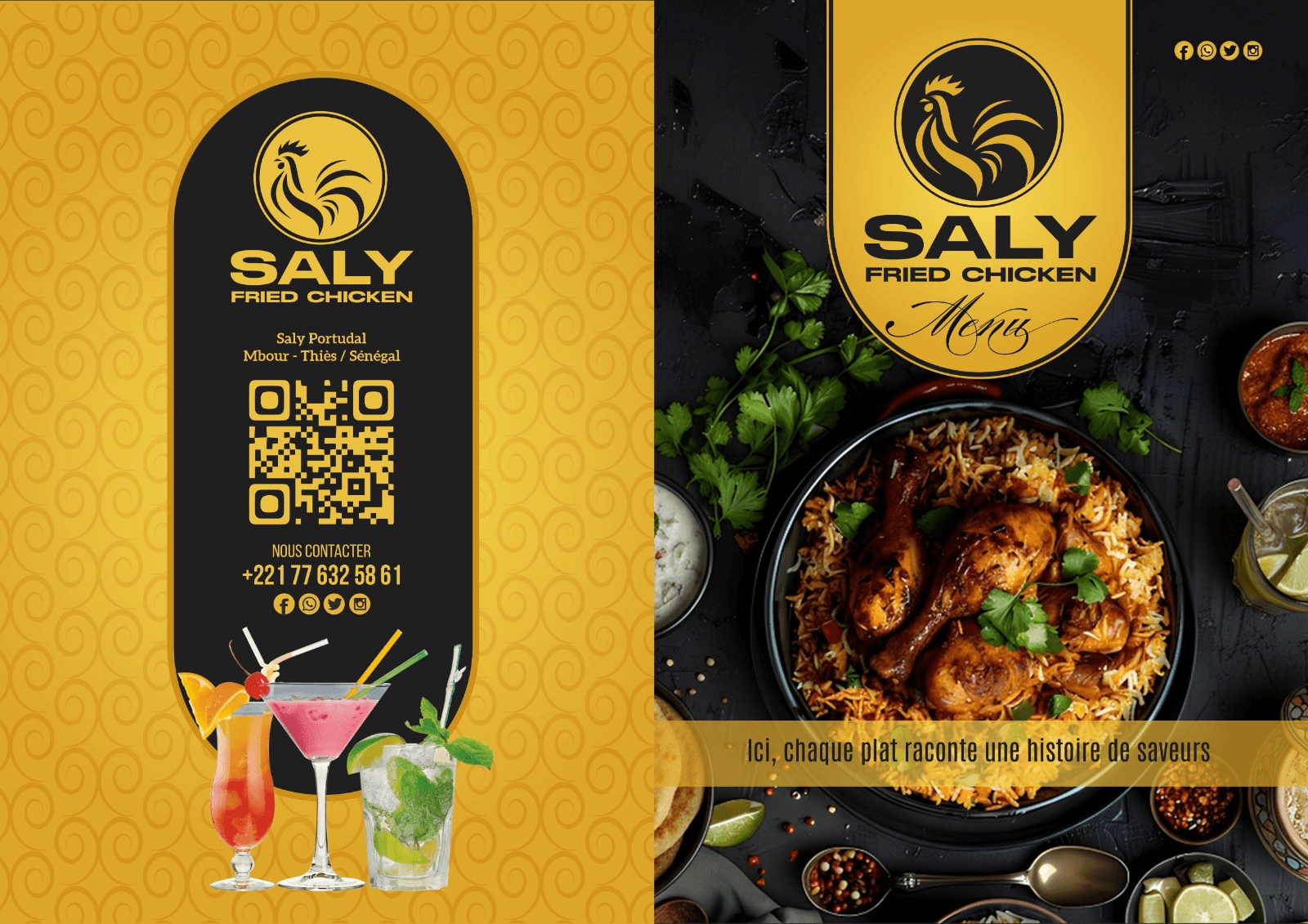 Restaurant Saly Fried Chicken à Saly, Sénégal — plats sénégalais et grillades